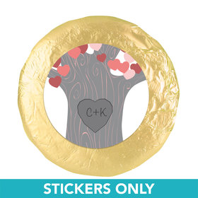Wedding Tree of Love 1.25" Sticker (48 Stickers)