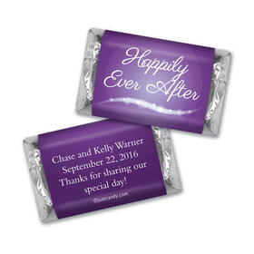 Wedding Favor Personalized Hershey's Miniatures "Happily Ever After"