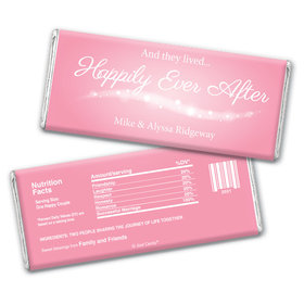 Wedding Favor Personalized Chocolate Bar Wrappers "Happily Ever After"