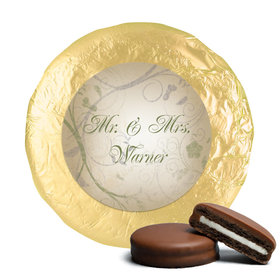 Wedding Favor Chocolate Covered Oreos Monogram Leaves Swirls