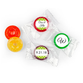 Wedding Favor Personalized Life Savers 5 Flavor Hard Candy Polka Dots