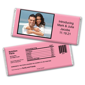 Wedding Favor Personalized Chocolate Bar Photo & Message