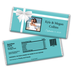 Wedding Favor Personalized Chocolate Bar Wrappers Tiffany Style Gift