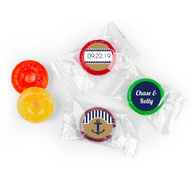 Nautical Wedding Stickers - Personalized LifeSavers 5 Flavor Hard Candy