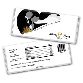 Personalized Wedding Reception Favors Chocolate Bar Wrappers