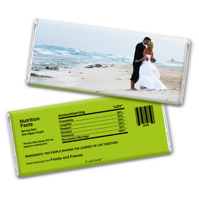 Wedding Favor Personalized Chocolate Bar Wrappers Full Photo