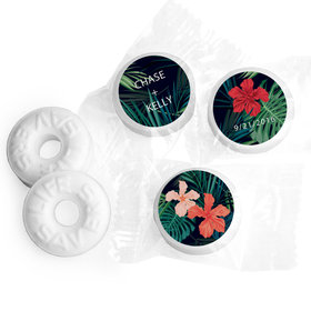 Personalized Mints Tropical Flowers Wedding Favors