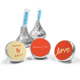 Personalized Hershey's Kisses Script Love Wedding Favors - pack of 50