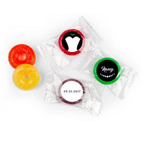 Personalized 5 Flavor Hard Candy Bride's Dress Wedding Favors