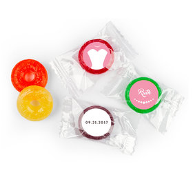 Personalized 5 Flavor Hard Candy Bride's Dress Wedding Favors