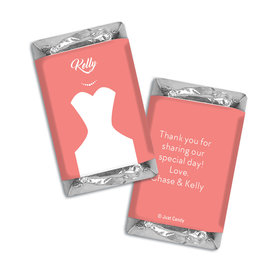 Personalized Hershey's Miniatures Bride's Dress Wedding Favors