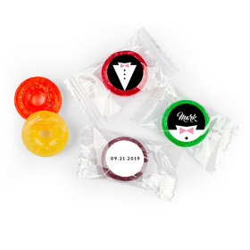 Personalized 5 Flavor Hard Candy Groom's Tuxedo Wedding Favors