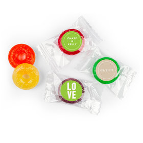 Personalized 5 Flavor Hard Candy Bold Love Wedding Favors