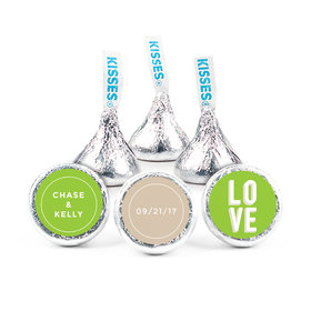 Personalized 3/4" Sticker Bold Love Wedding Favors