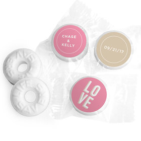 Personalized Mints Bold Love Wedding Favors