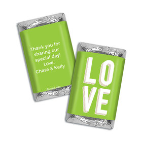 Personalized Hershey's Miniatures Wrappers Bold Love Wedding Favors