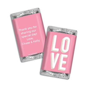 Personalized Hershey's Miniatures Wrappers Bold Love Wedding Favors