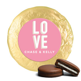Personalized Wedding Bold Love Milk Chocolate Covered Oreo Cookies