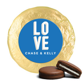 Personalized Wedding Bold Love Milk Chocolate Covered Oreo Cookies
