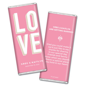 Personalized Chocolate Bar Wrappers Bold Love Wedding Favors