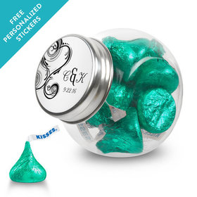 Wedding Favor Personalized Mini Side Jar Formal Heart (24 Pack)