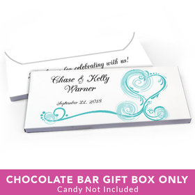 Deluxe Personalized Wedding Regal Elegance Candy Bar Favor Box
