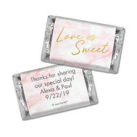 Personalized Wedding Hershey's Miniatures Love is Sweet Marble