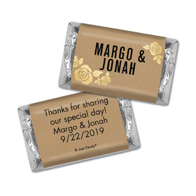 Personalized Wedding Hershey's Miniatures Golden Roses