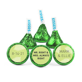 Personalized Wedding Mr. & Mrs. Right Hershey's Kisses - pack of 50