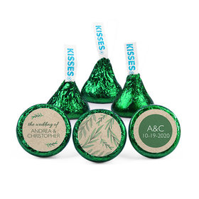 Personalized Wedding One with Nature Hershey's Kisses - pack of 50