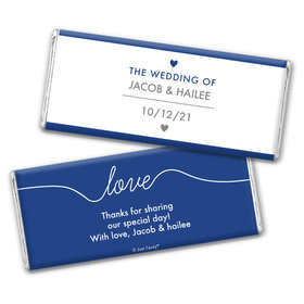 Personalized Wedding Everlasting Love Chocolate Bar & Wrapper