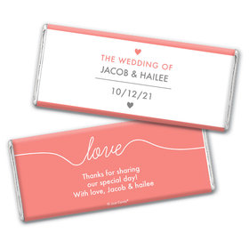 Personalized Wedding Everlasting Love Chocolate Bar Wrappers