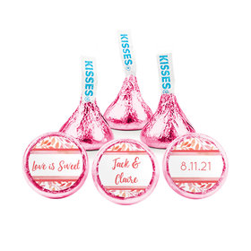 Personalized Wedding Lovely Leaves Hershey's Kisses - pack of 50