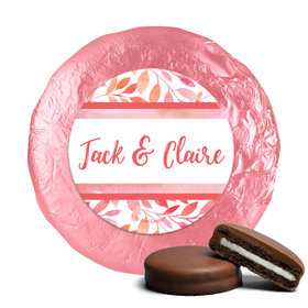 Personalized Wedding Lovely Leaves Chocolate Covered Oreos