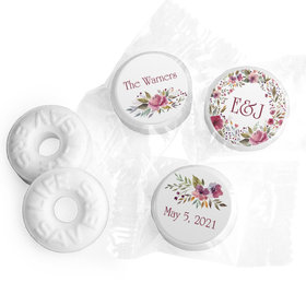 Personalized Wedding Flowering Affection LifeSavers Mints