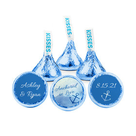 Personalized Wedding Anchored in Love Hershey's Kisses - pack of 50