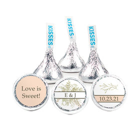Personalized Wedding Wildflower Bouquet Hershey's Kisses - pack of 50