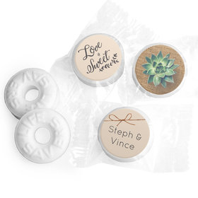 Personalized Wedding Sweet Burlap LifeSavers Mints
