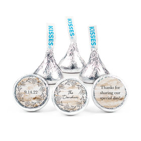 Personalized Wedding Delicate Botanicals Hershey's Kisses - pack of 50