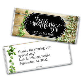 Personalized Wedding Vines of Love Chocolate Bar Wrappers