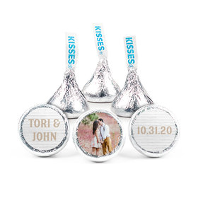 Personalized Wedding Farmhouse Frame Hershey's Kisses - pack of 50