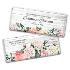 Personalized Wedding Elegant Arrangement Chocolate Bar Wrappers