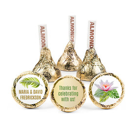 Personalized Wedding Floral Glam Hershey's Kisses - pack of 50