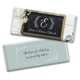 Personalized Wedding Chalkboard Lettering Chocolate Bar & Wrapper
