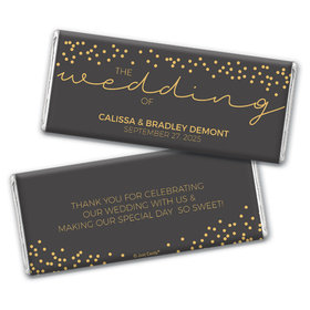 Personalized The Golden Wedding Chocolate Bar