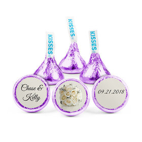 Personalized Wedding Timeless Bouquet Hershey's Kisses - pack of 50