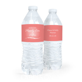 Personalized Wedding Happily Ever After Water Bottle Labels (5 Labels)