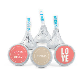 Personalized Wedding Bold Love Hershey's Kisses - pack of 50