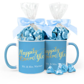 Personalized Wedding Happily Ever After 11oz Mug with Hershey's Kisses