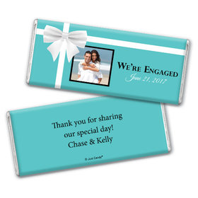 Engagement Party Personalized Chocolate Bar Tiffany Style Present